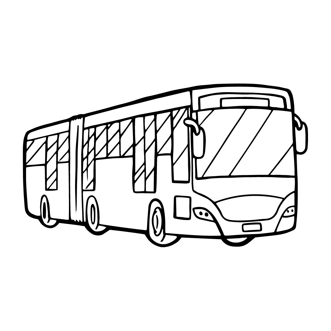 cartoon - bus