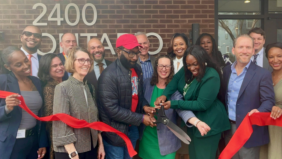 ribbon cutting at Ontario Place
