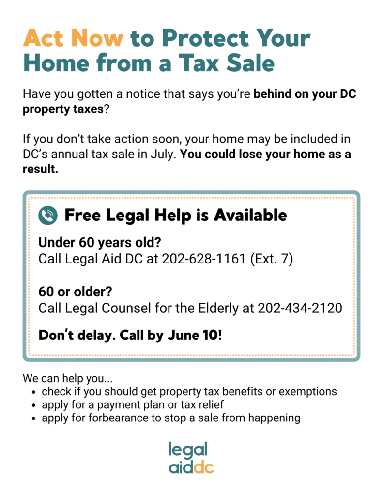 Legal Aid DC flyer