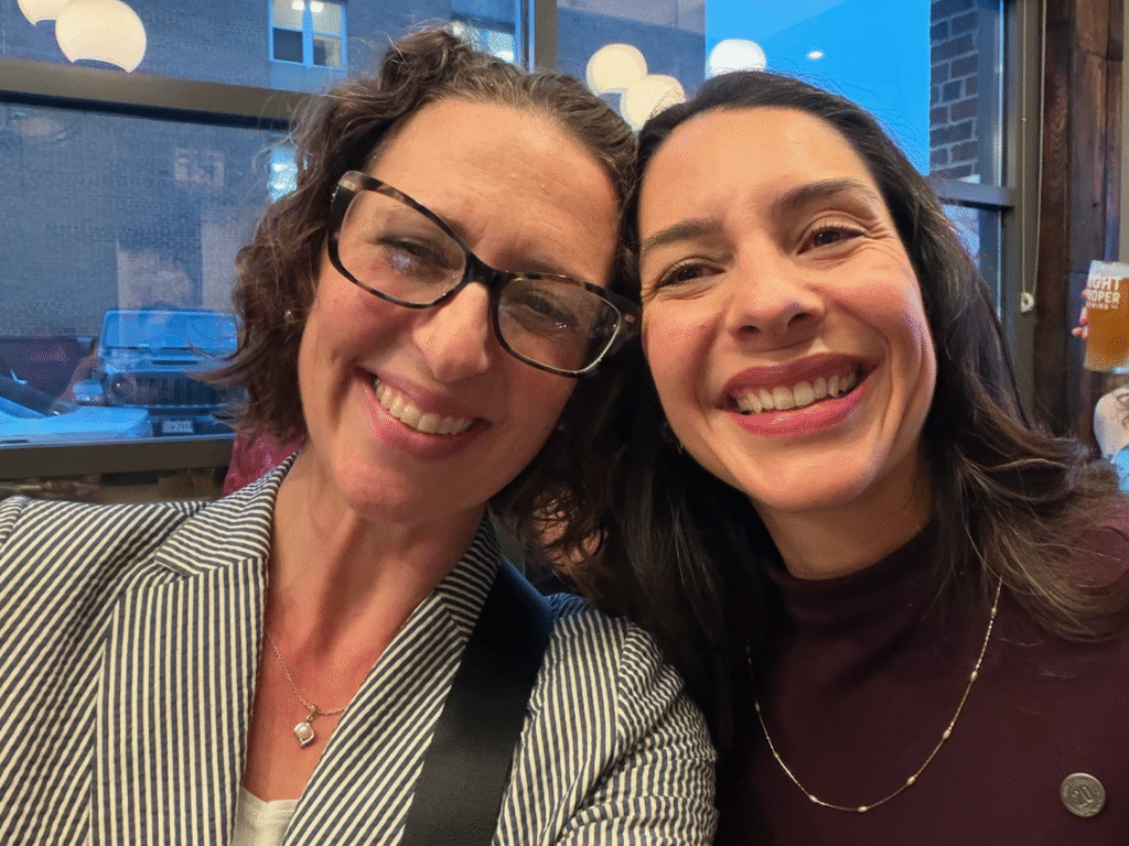 Selfie of Brianne Nadeau and Fernanda Ruiz